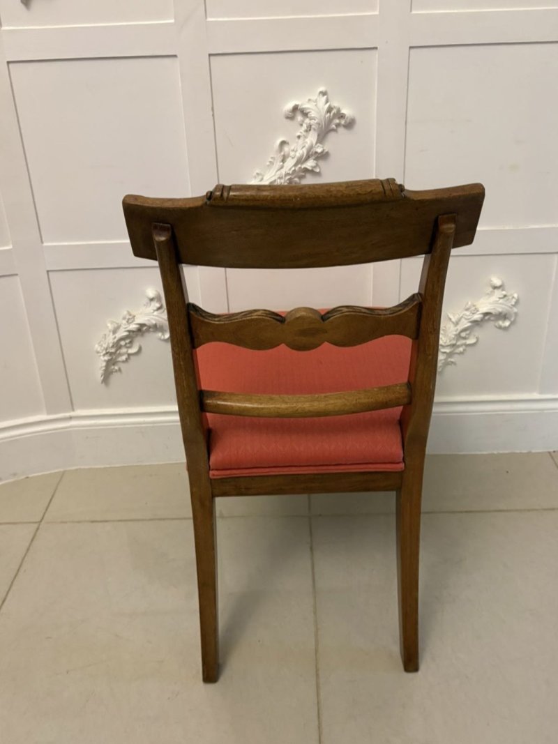 Antique Regency Set of 12 Mahogany Dining Chairs Including 2 Carvers - Image 7